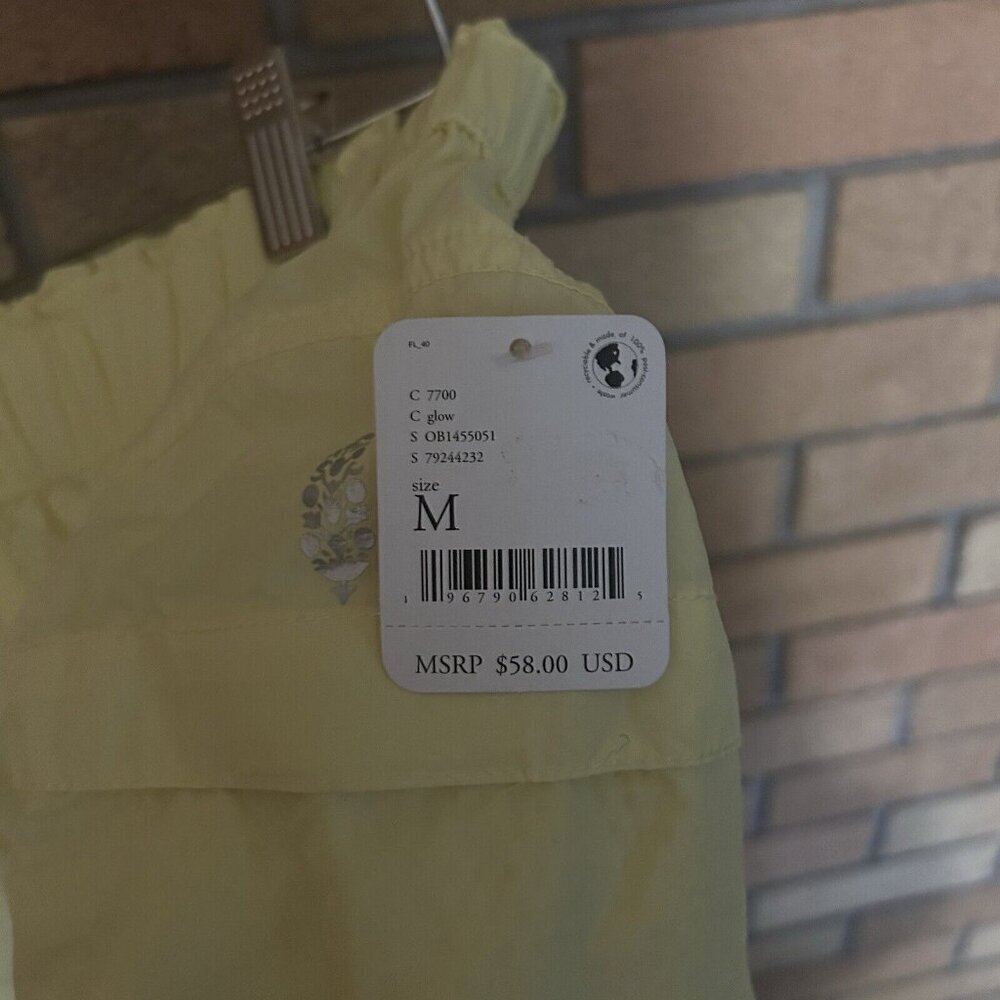 NWT Free People FP Movement Women's In The Wild Shorts Glow Yellow Size Medium - Picture 3 of 6